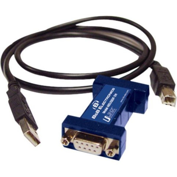 B+B Smartworx Usb To Serial 1Pt 485, 2 Wr Db9F - Locke 485USB9F-2W-LS